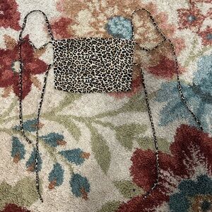 cheetah print backless crop top